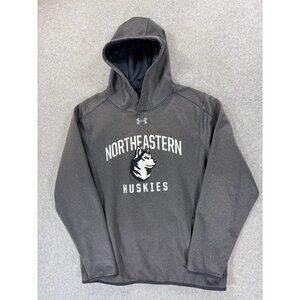 Northeastern Huskies Under Armour Campus Hoodie Sweatshirt (Men's Medium) Silver